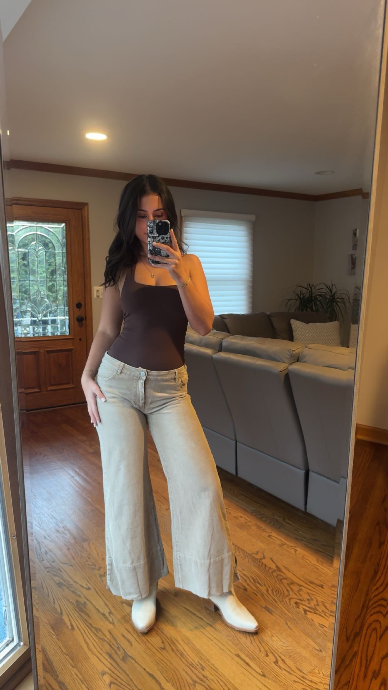 WIDE LEG CORDUROY PANTS