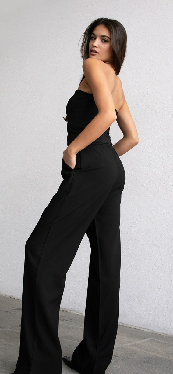 MILAN RELXAD PANTS IN BLACK